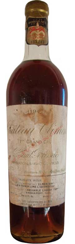 1947 Château Climens Haut-Barsac