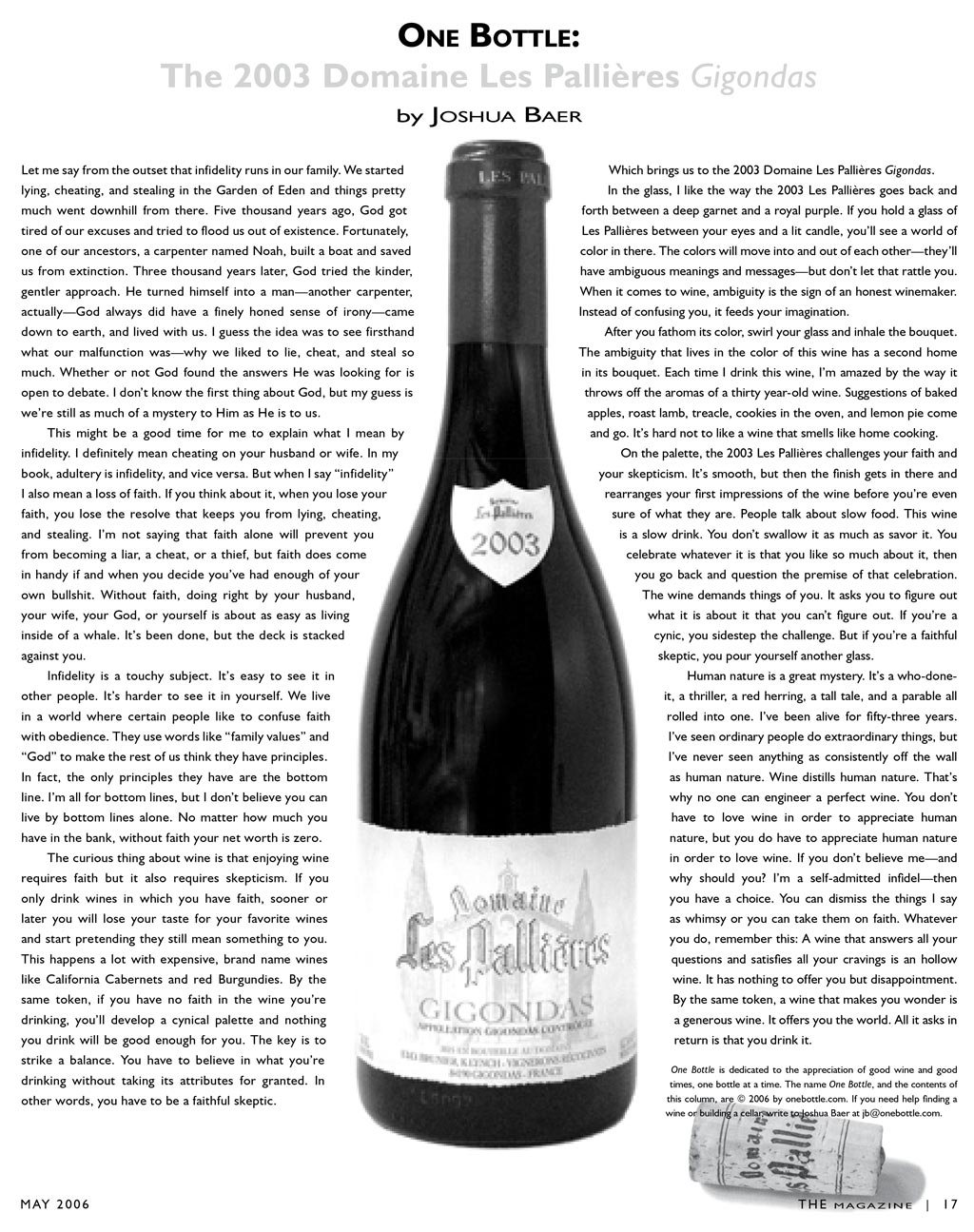 2003 Domaine Les Pallières Gigondas