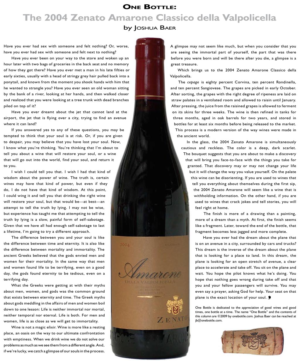 2004 Zenato Amarone della Valpolicella Classico
