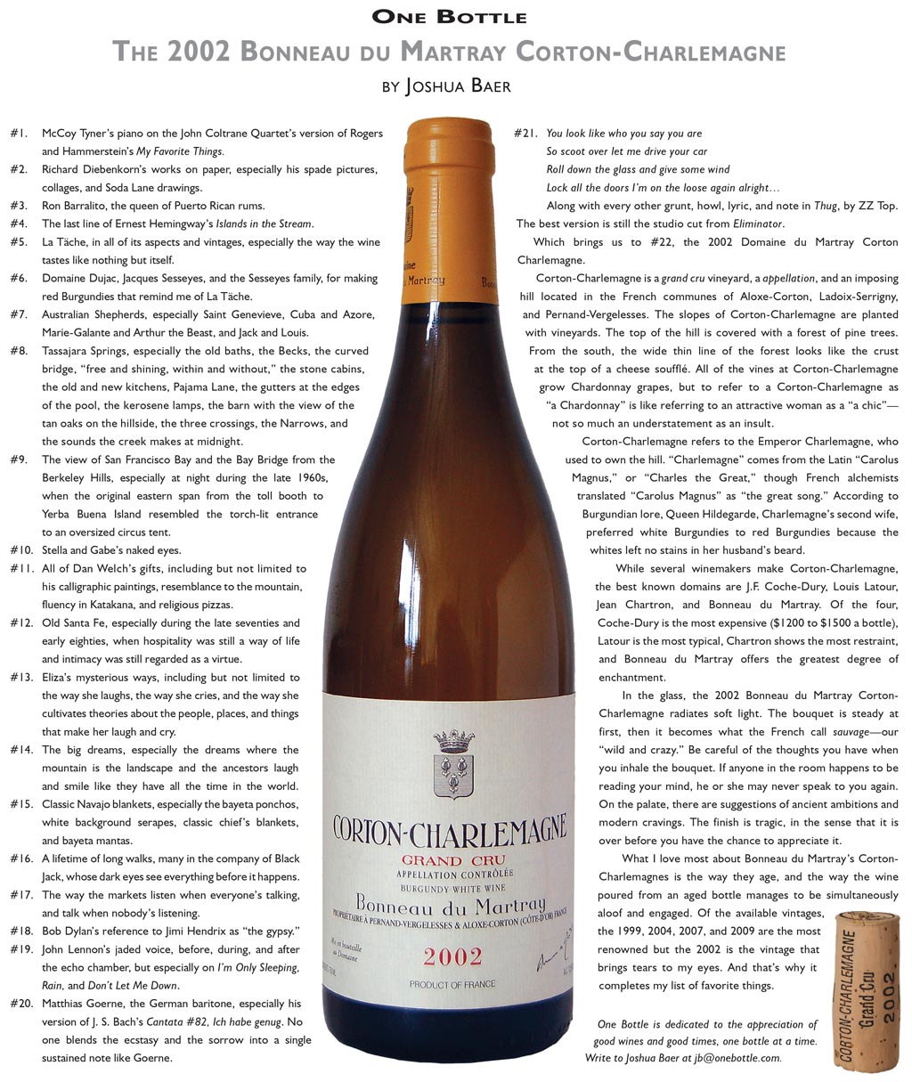 2002 Bonneau du Martray Corton-Charlemange