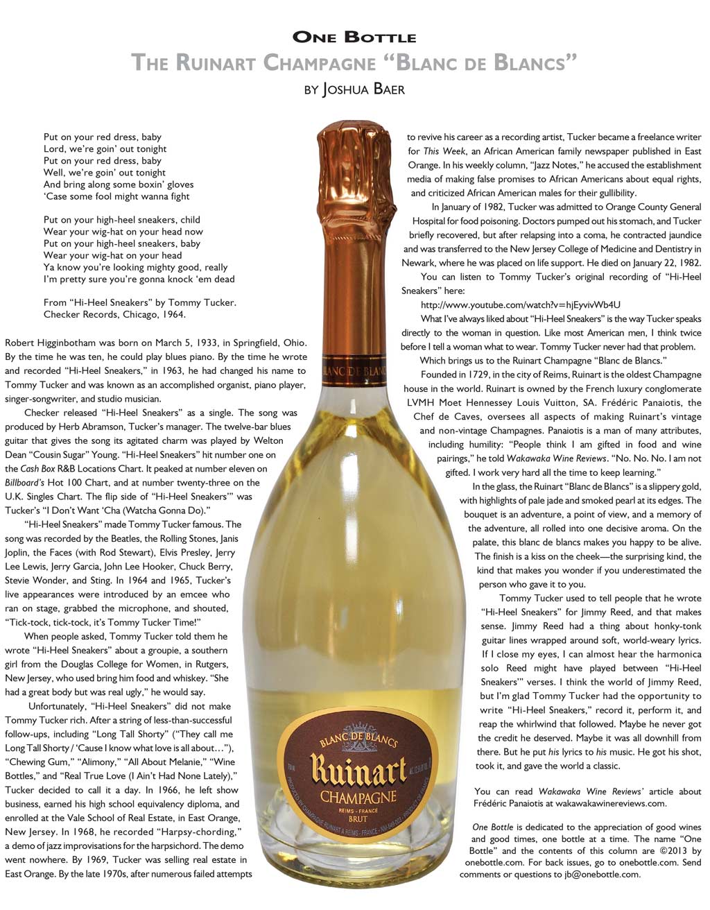 Ruinart Champagne Blanc de Blancs