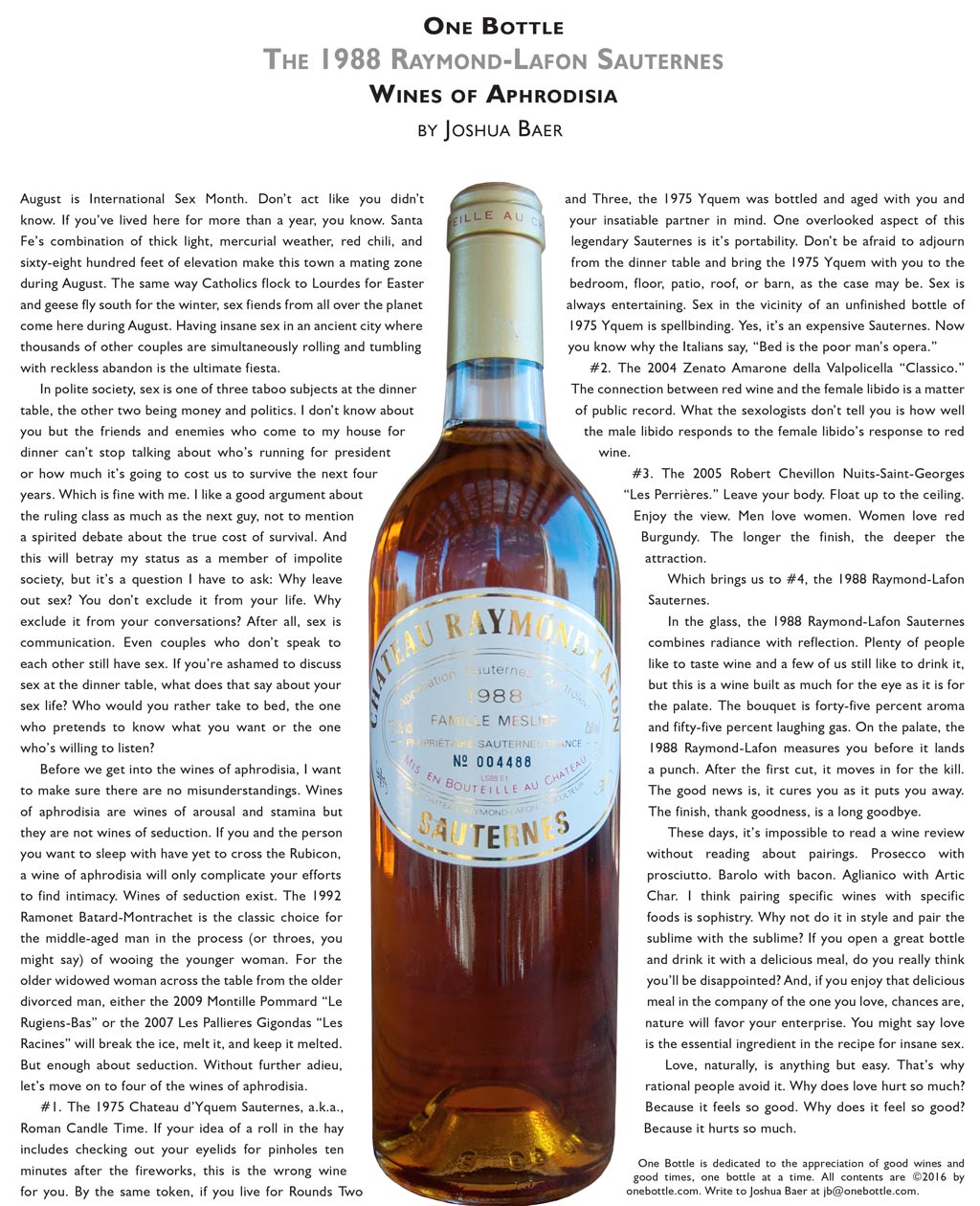 1988 Raymond-Lafon Sauternes